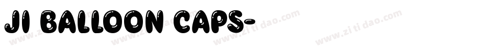 JI Balloon Caps字体转换